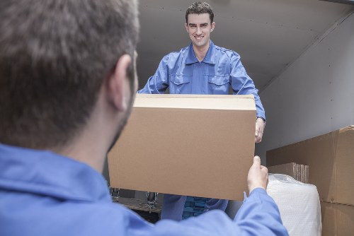 Moving truck ready for a London residential move