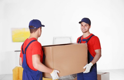 Office moving team planning a relocation in central London
