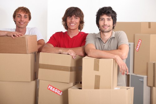 Packing and transport equipment used by removal companies in London