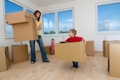 Moving day preparation for a London home relocation