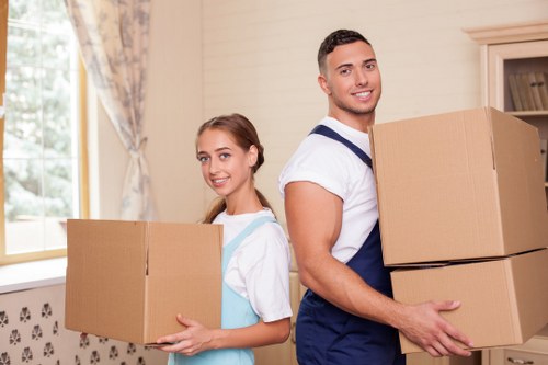 Furniture transport service across London streets
