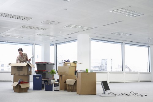 Commercial office relocation in a London business district