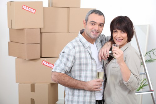 Commercial removals van service for office items in London
